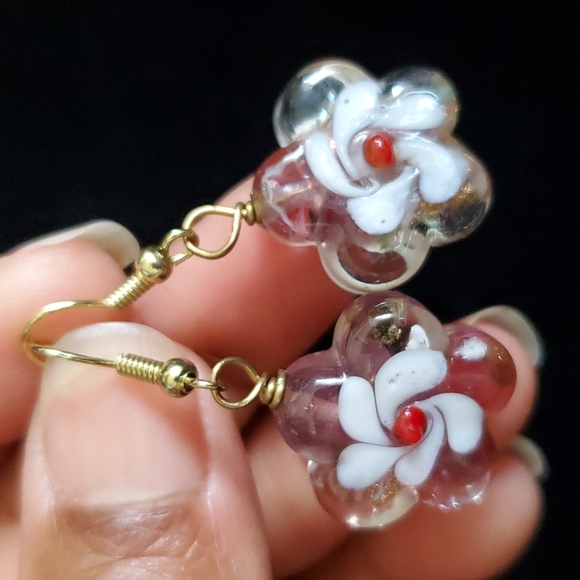 Blown Glass earrings ✨️ - Picture 1 of 6